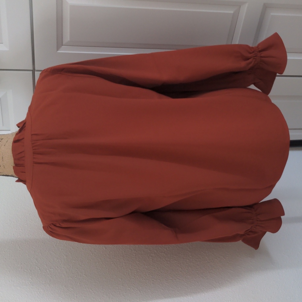 NWT JCrew Gathered Ruffle Drapey Blouse - Picture 6 of 9